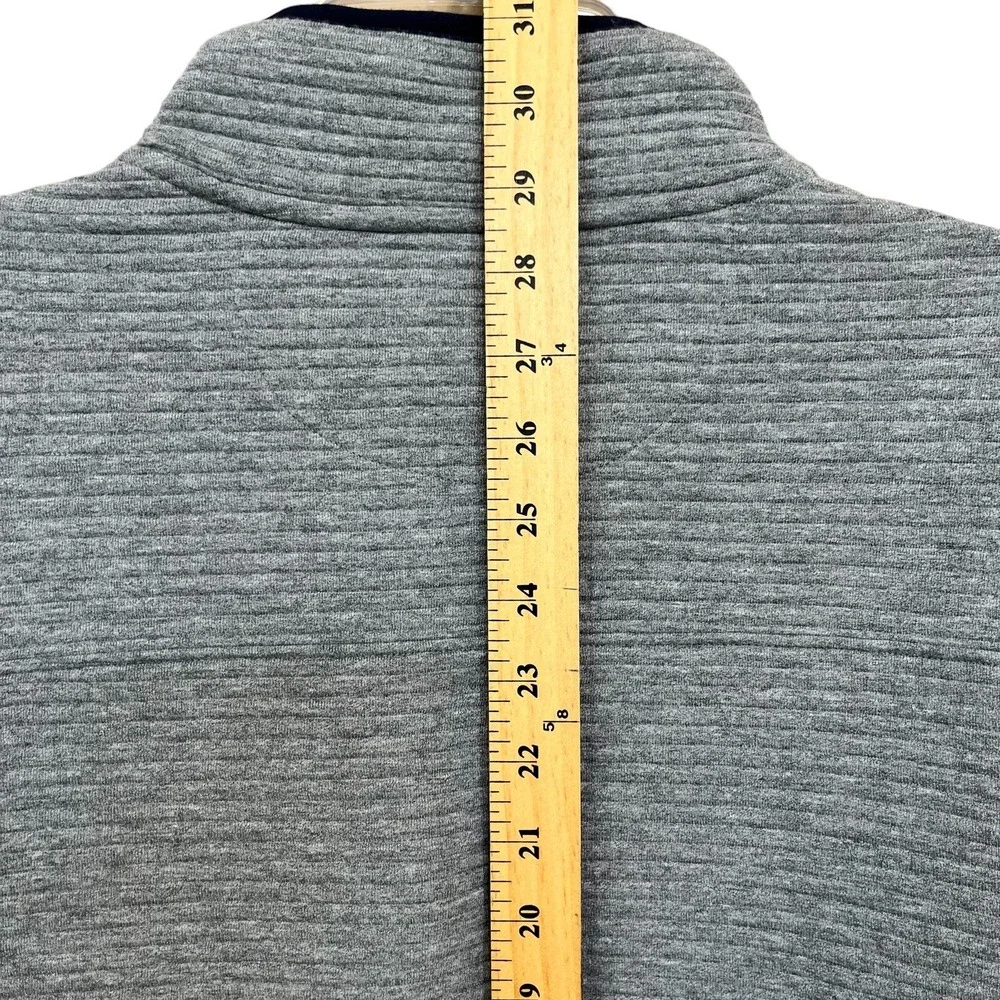 Gerry Pullover Sweater Mens XXL Gray Blue Mock Neck Ribbed Cabin Snow Casual